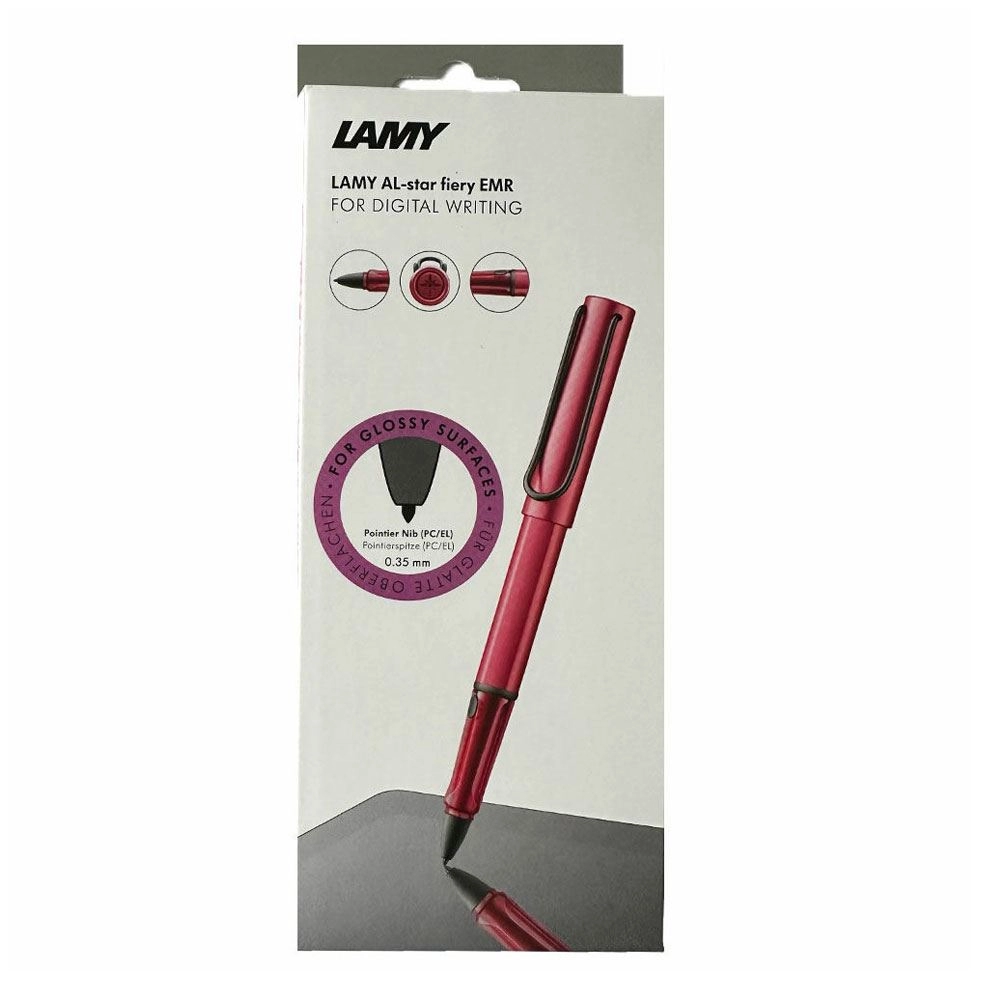 Een LAMY AL-star fiery rood EMR 471 met PC/EL punt voor gecoat oppervlakken koop je bij Unimark Office B.V.