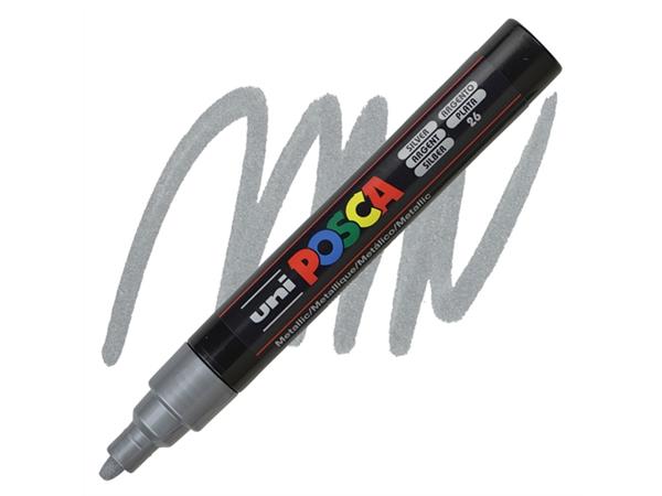 Een Posca PC5M verfstift medium zilver koop je bij Unimark Office B.V.